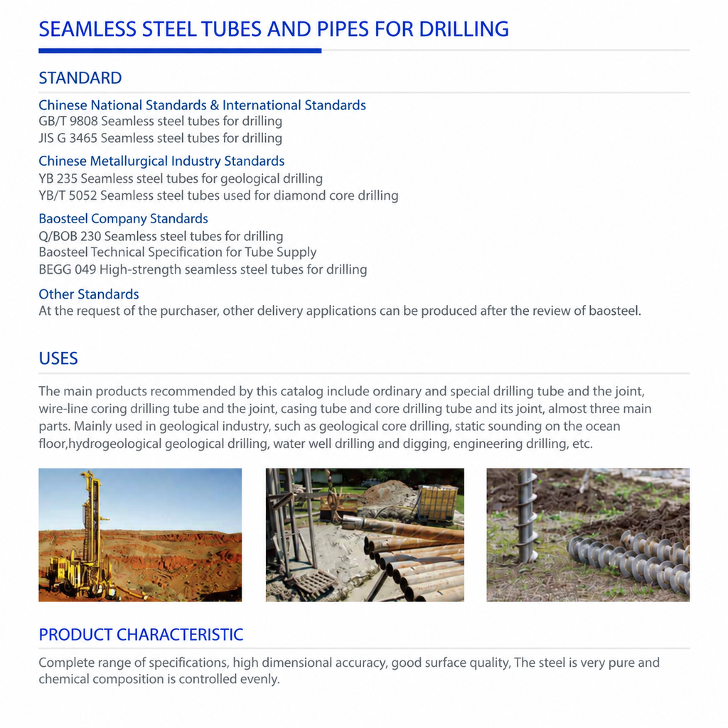 drilling tubes en