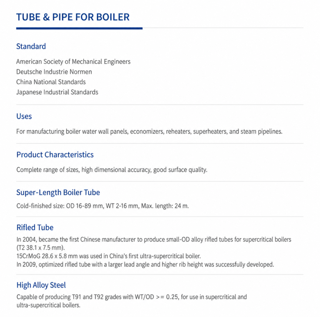 tube pipe for boiler english